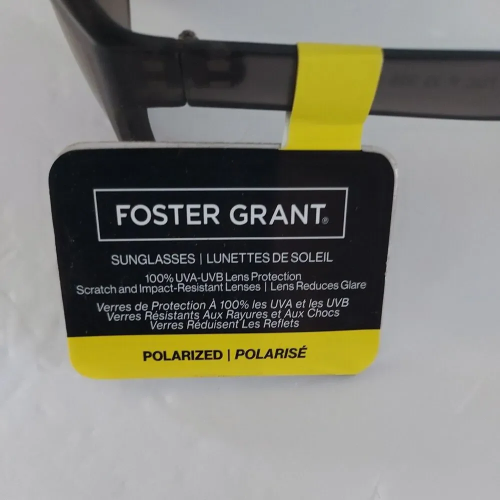 Foster Grant SR0923 Polarized Gray Frame/Gray Lenses Men's Sunglasses NEW